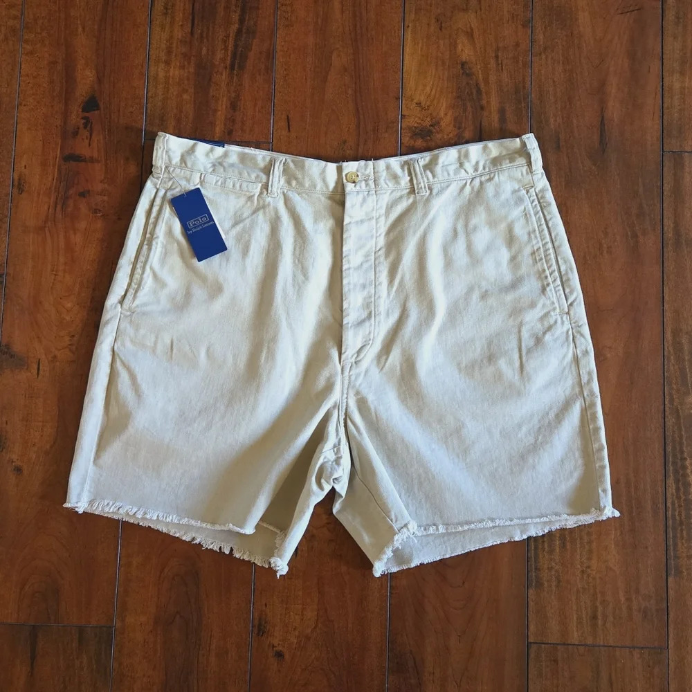 Polo Ralph Lauren Men's Khaki 6-Inch Burroughs Relaxed Fit Chino Shorts Size 38 - Picture 6 of 15